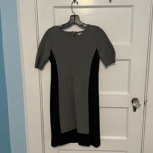 Gray and black color blocked dress from Jcrew in size 00